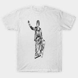 athene goddess in black T-Shirt